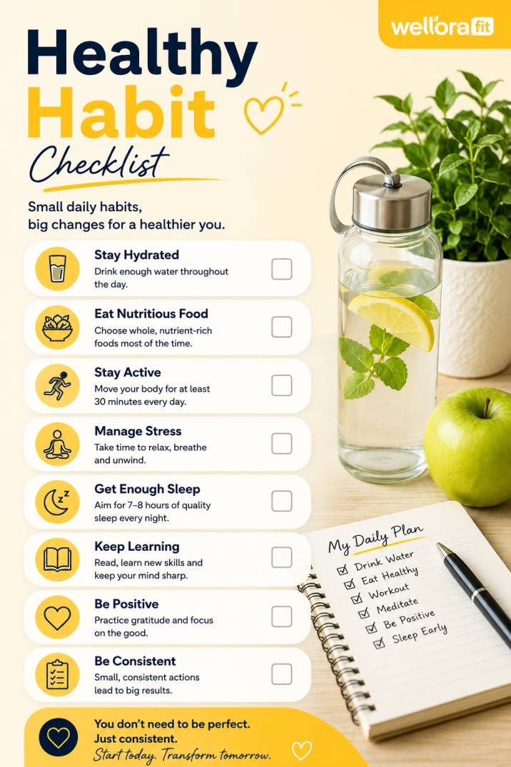 habits for better health - WelloraFit