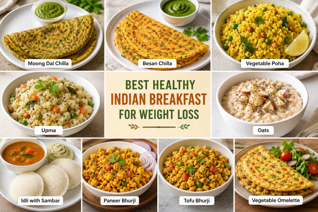 indian breakfast diet for weight loss - WelloraFit