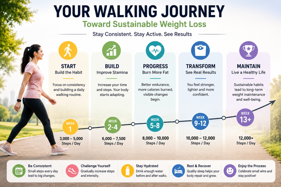 Walking for Weight Loss - WelloraFit