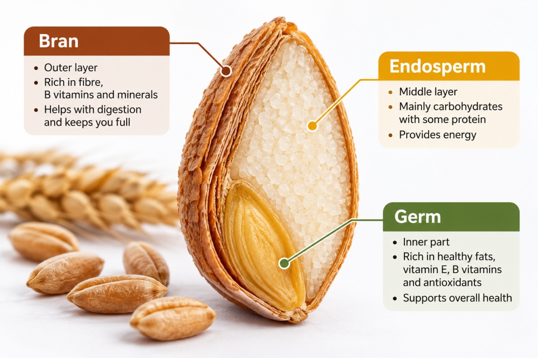 whole grains vs refined grains - WelloraFit
